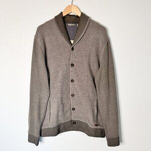 Ted Baker London Berdnor Shawl Collar Sweater Jacket Men's 7 - 3X Gray